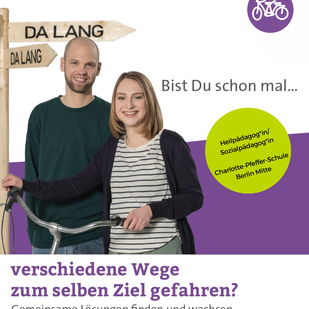 Heilpädagogin/Heilpädagoge oder Sozialpädagogin/Sozialpädagoge (m/w/d) (Teilzeit) für die Temporäre Lerngruppe an der Charlotte-Pfeffer-Schule in Mitte gesucht.